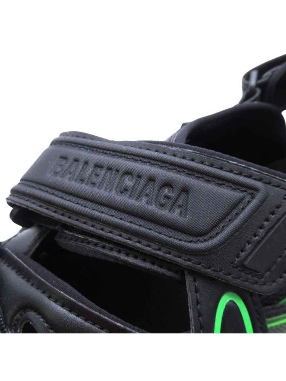 Balenciaga Track Sandal Shoes 43 Black Green - Picture 7 of 9